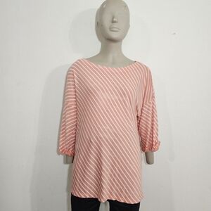 DAYTRIP Striped Pink Women's Top